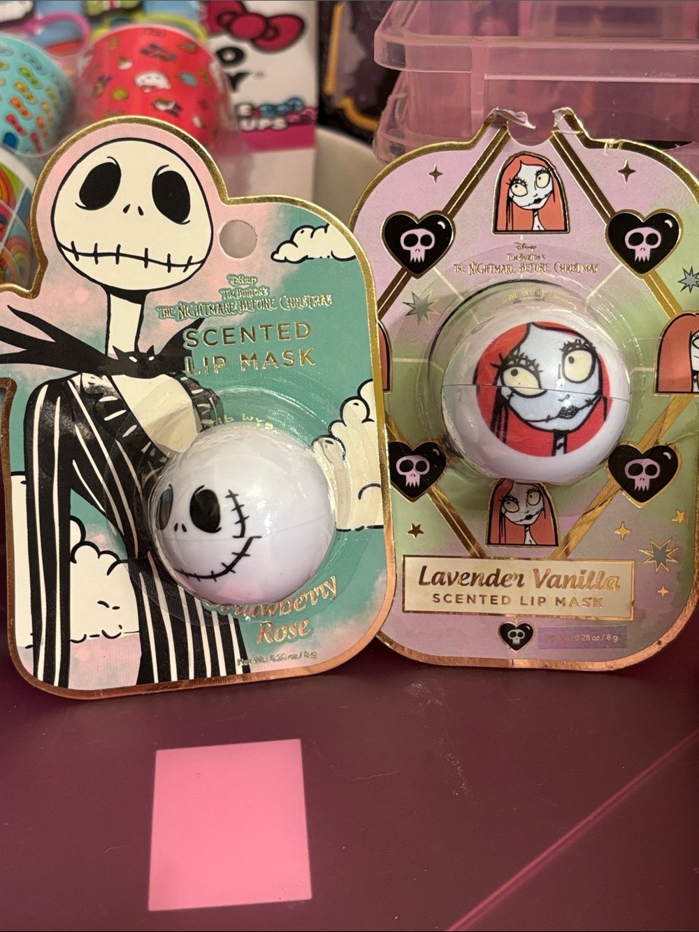 Disney NBC Scented Lip balms Jack & Sally